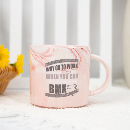 Work profession office BMX cycling Marble Mugs