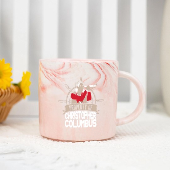 Columbus Day 1492 Helm Telescope Marble Mugs