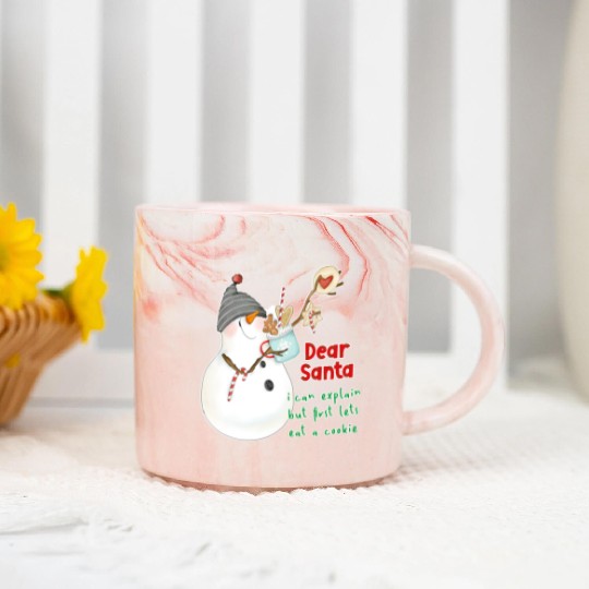 Dear Santa I can explain Marble Mugs
