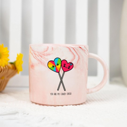 You Are My Candy Crush Marble Mugs