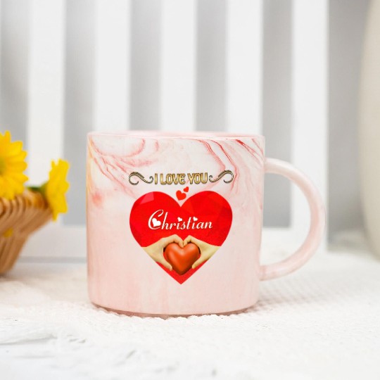 I love you Christian Marble Mugs