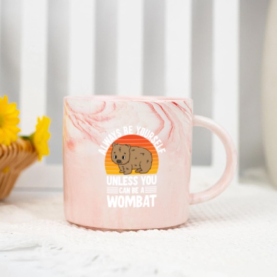 Cute Australian Wombat Quote Wombats Lover Marble Mugs