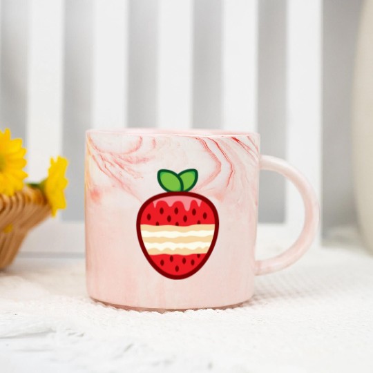 strawberry shortcake funny Marble Mugs