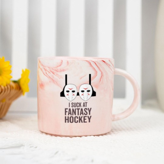 I Suck At Fantasy Hockey Marble Mugs