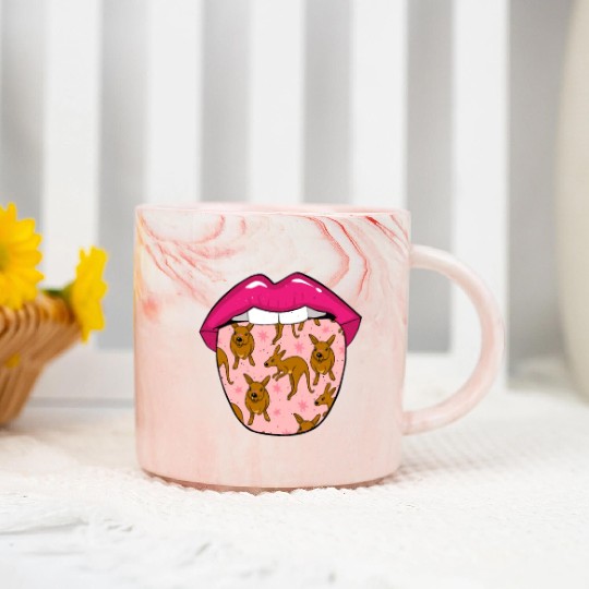 Kangaroo Tongue Marble Mugs