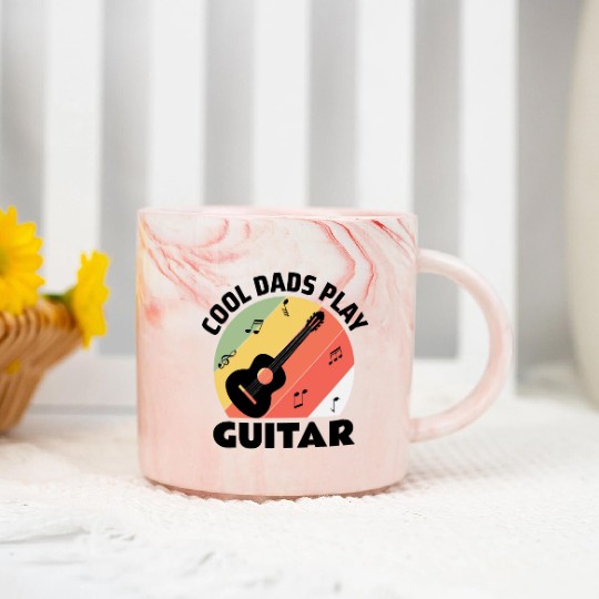 Acoustic Guitar Player Guitarist Dad Fathers day Marble Mugs