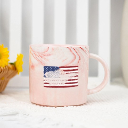 Betta Fish American US Flag Aquarium Fish Keeper A Marble Mugs