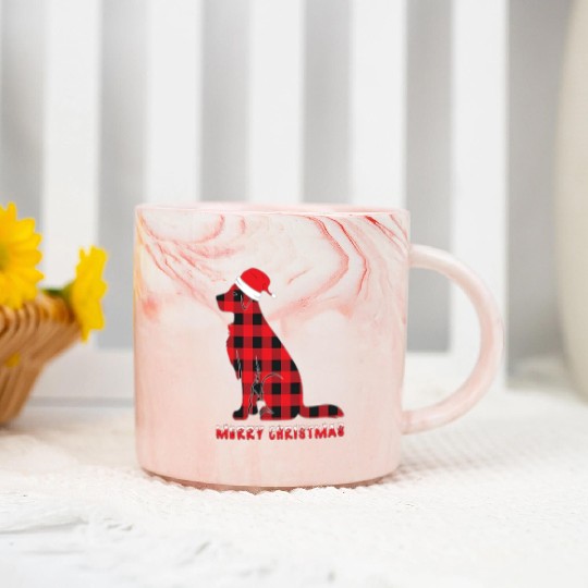 Dog's Christmas Marble Mugs