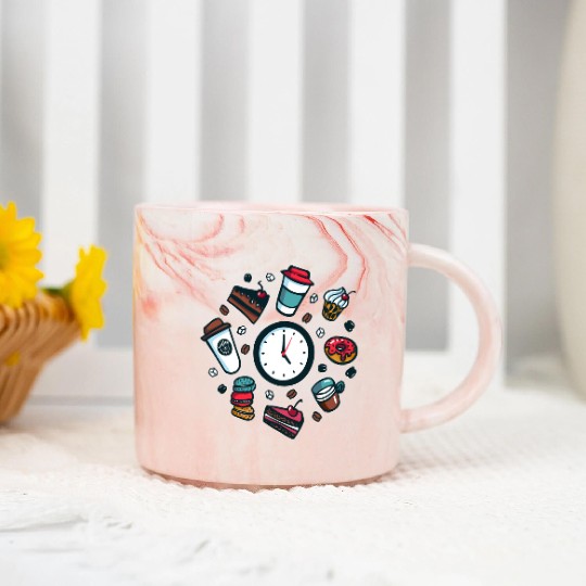 coffee, corgi drawing, buy corgi drawing, purchase Marble Mugs