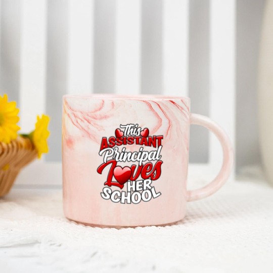Assistant Principal Back School Teacher Principal Marble Mugs