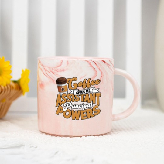Assistant Principal Back School Teacher Principal Marble Mugs