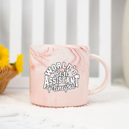 Assistant Principal Back School Teacher Principal Marble Mugs