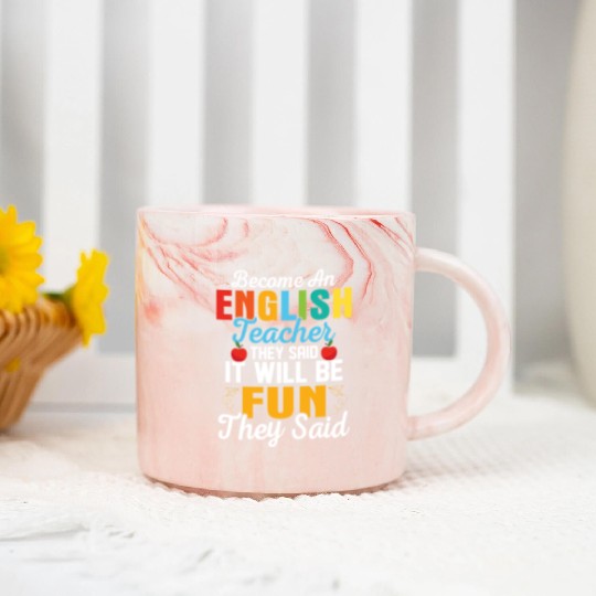 Become An English Teacher Language Grammar Marble Mugs