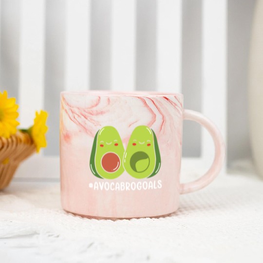 Sibling Big Brother Avocado Goals Hilarious Puns Marble Mugs