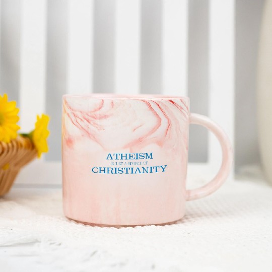 Atheism is Just a Branch of Christianity Marble Mugs