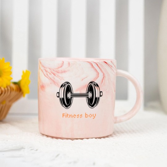 Fitness boy Marble Mugs