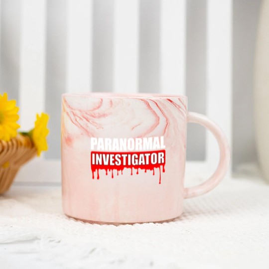 Ghost Hunting Paranormal Investigator Marble Mugs