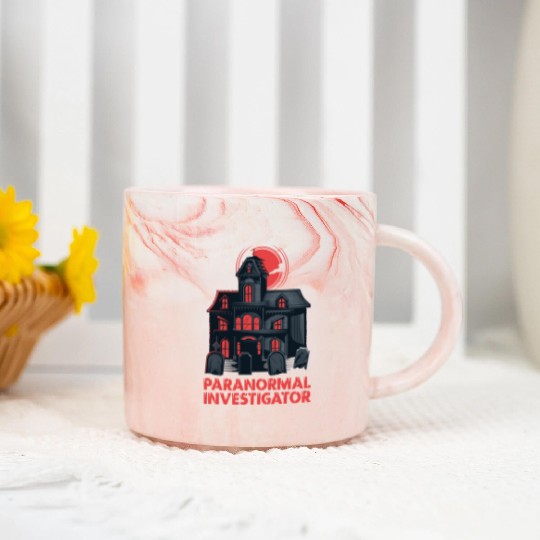 Ghost Hunting Paranormal Investigator Marble Mugs