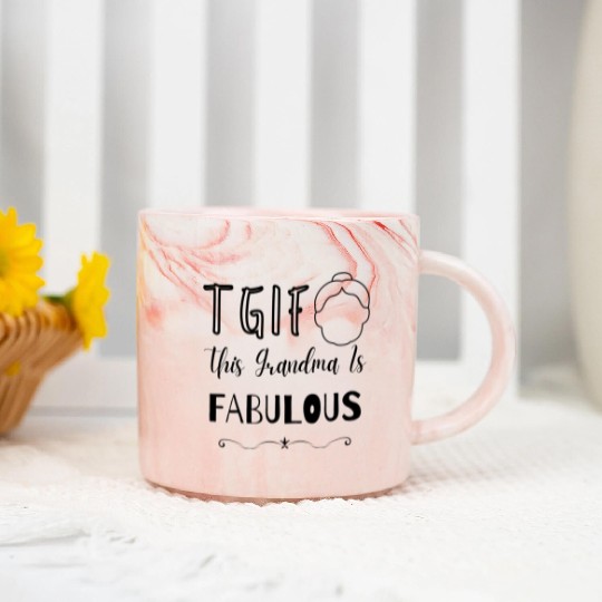 Grandma Mugs, Holidays 2023 Marble Mugs