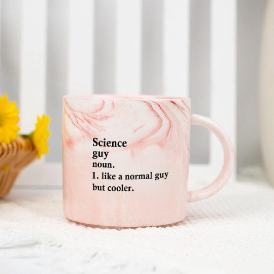 Science Guy Funny Scientist Definition Marble Mugs