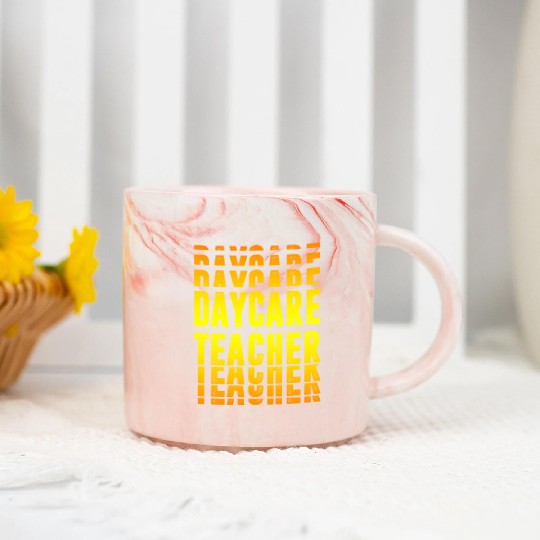 Daycare Teacher Design Marble Mugs
