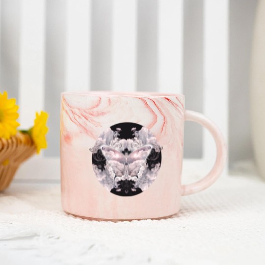 A heavenly butterfly made of delicate clouds Marble Mugs