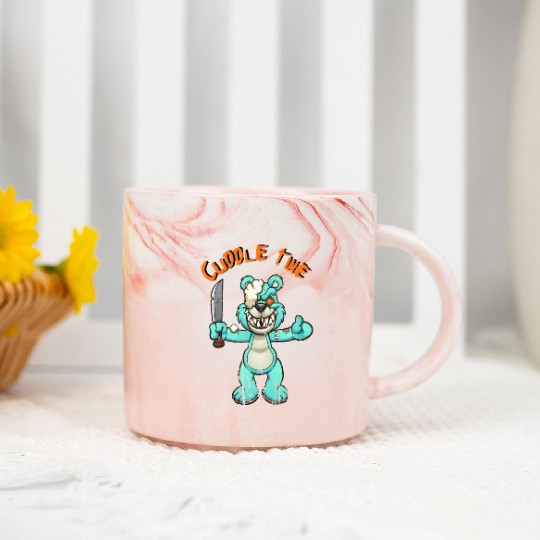 Cuddle time Teddys Horror Halloween Marble Mugs