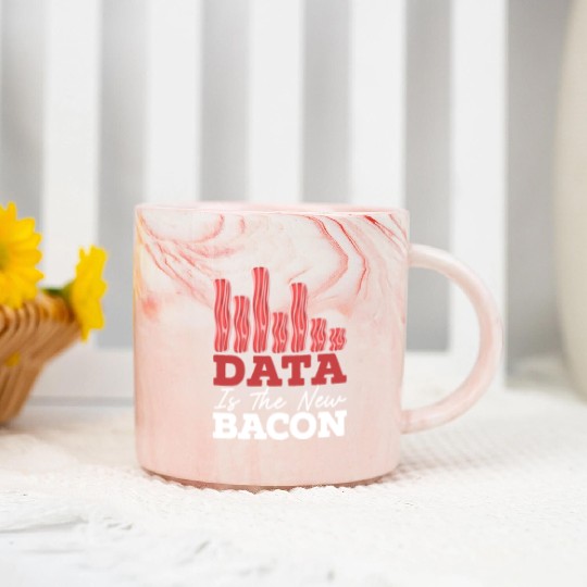 Data Is The New Bacon Data Scientist Data Science Marble Mugs