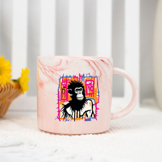 Rock and roll Ape Marble Mugs