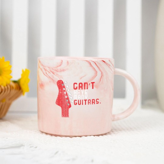 Guitar Guitarist Guitar Collector Lover Band Music Marble Mugs