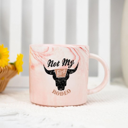 Not My First Rodeo Apparel Marble Mugs