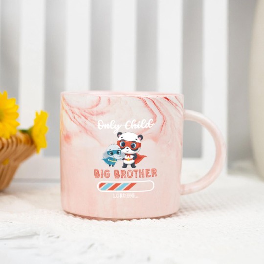 Big brother super hero panda elephant Marble Mugs