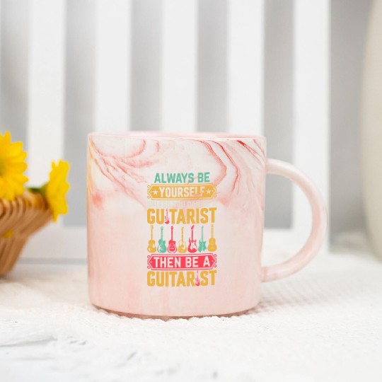 Musician Guitarist Funny Guitar Player Marble Mugs