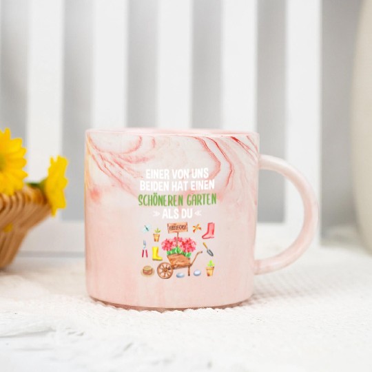 Garden Funny Quote Hobby Gardener Gift Idea Marble Mugs