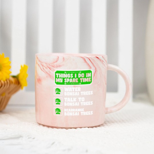 Bonsai Tree Owner Gift Bonsai Tree Gardening Marble Mugs