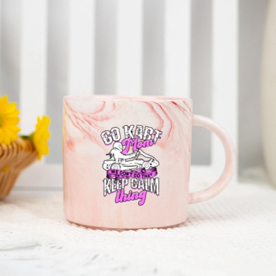 Go Kart Racer Pit Crew Car Racing Karting Marble Mugs