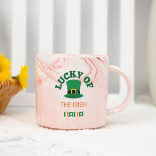 luck of the irish , St Patrick day Marble Mugs