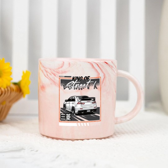 Mitsubishi Lancer Evolution 10 Marble Mugs