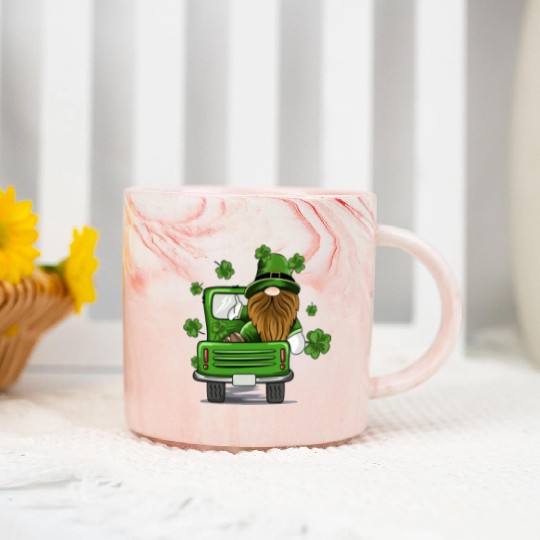 Principal Crew Gnomies Truck St Patrick Teacher Marble Mugs