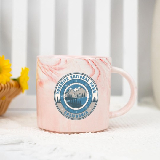 Yosemite National Park California US Hiking Marble Mugs