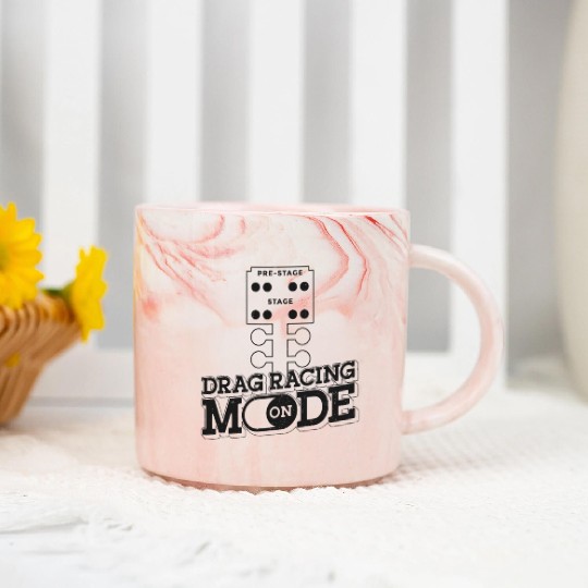 Drag Racing Race Car Vintage Drag Marble Mugs