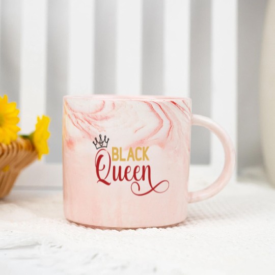 Black queen Marble Mugs