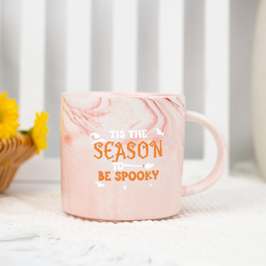 Tis The Season To Be Spooky Marble Mugs