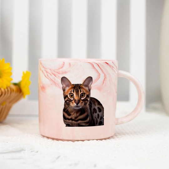 Bengal Cat - A Sweet Gift Idea For All Cat Lovers Marble Mugs