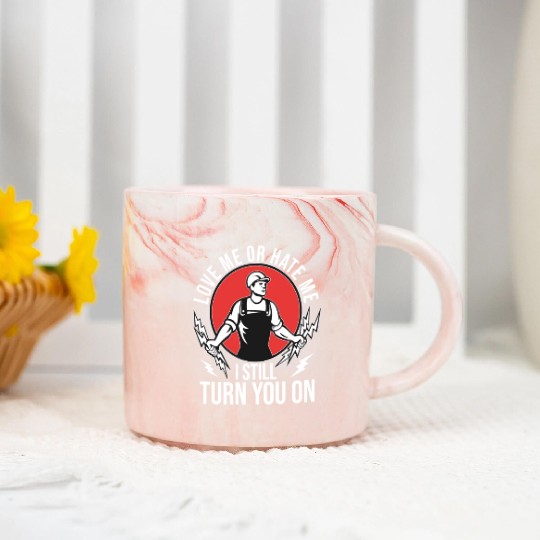Funny Electrical Lineman Saying Thank A Lineman Marble Mugs
