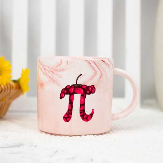 Raspberry Cake - Funny Pi Day Math Teacher Marble Mugs