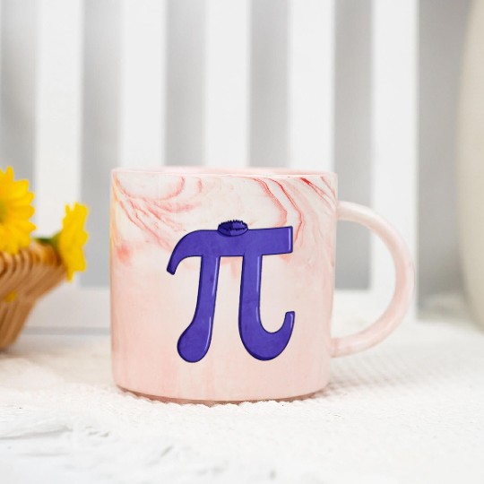 Blueberry Pi - Funny Pi Day Math Teacher Marble Mugs