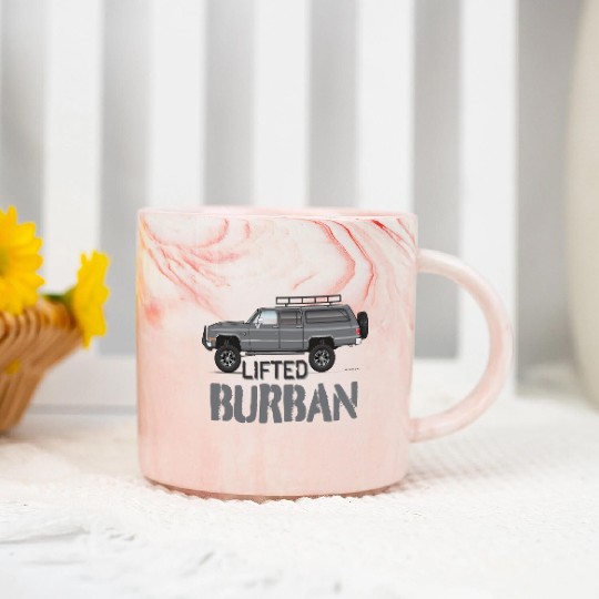 BURBAN Charcoal Marble Mugs