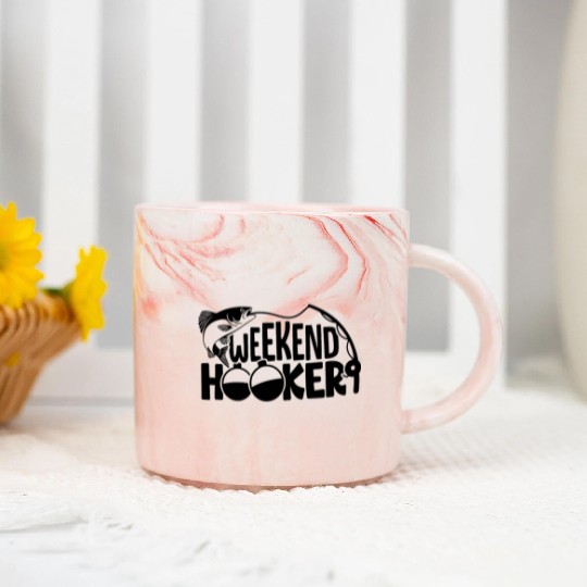 Weekend Hooker Marble Mugs Fishing