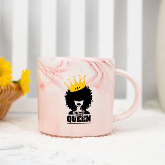 Black Queen Marble Mugs